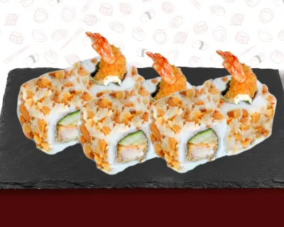 D43 Crevette Tempura Avocat Cheese